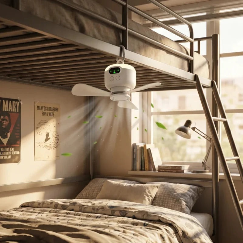 Portable Fan with LED and Remote