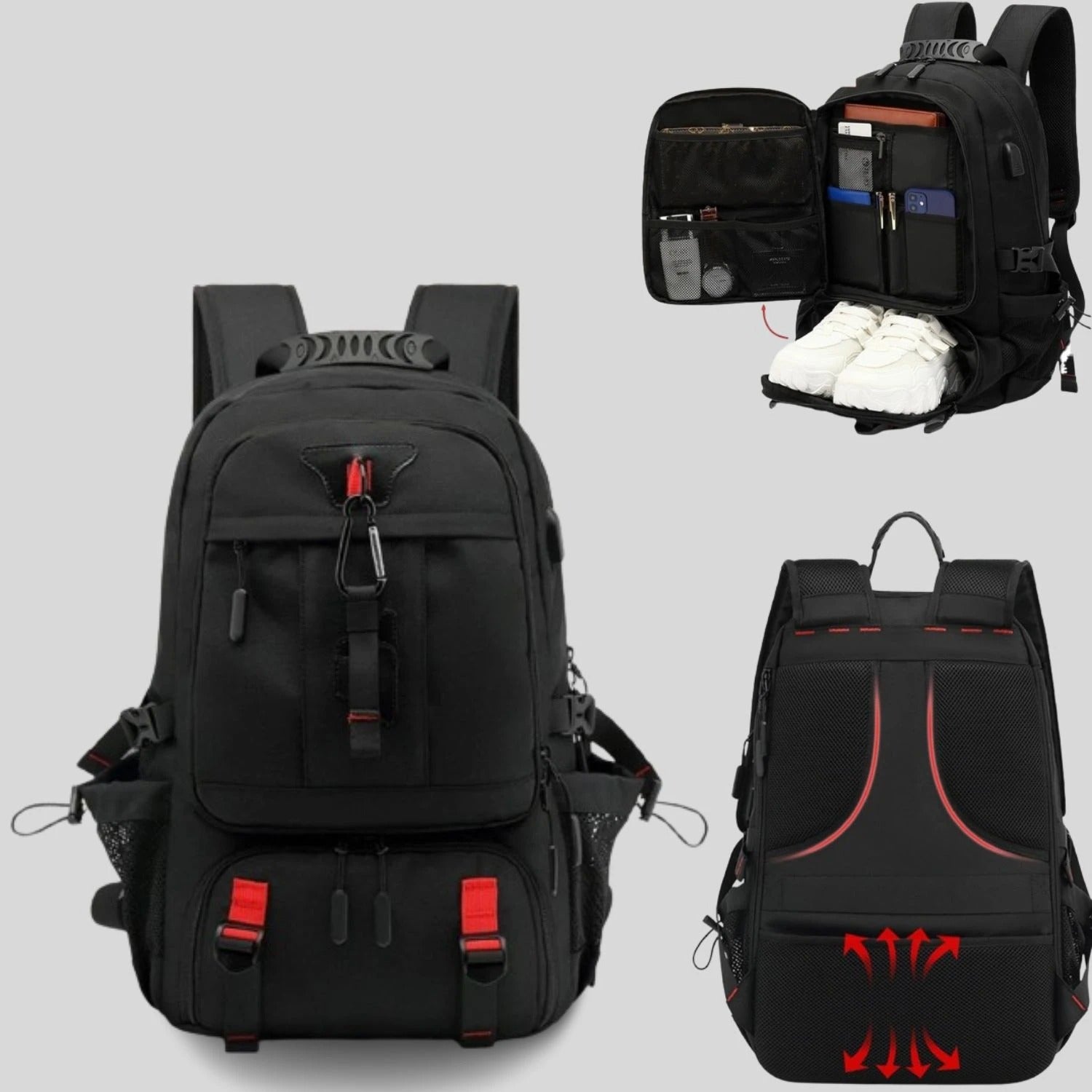 60 L Expandable Travel Backpack