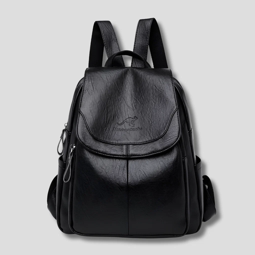 Women's Embossed Leather Backpack