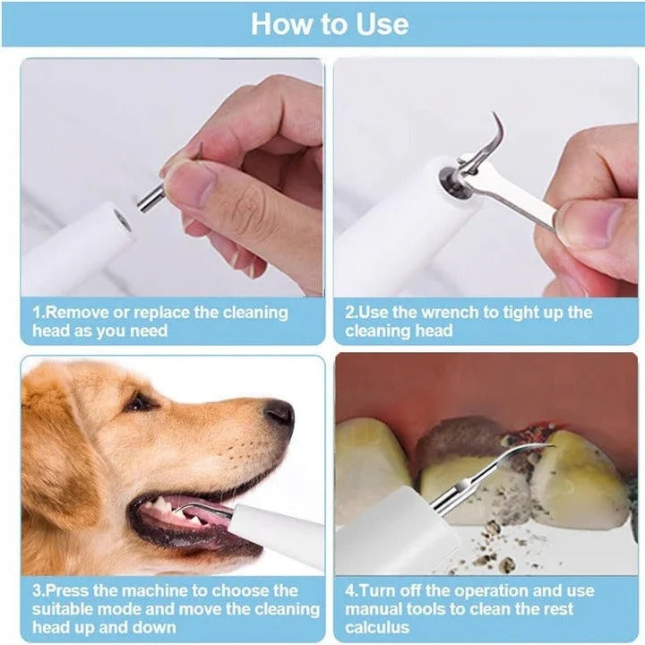 Ultrasonic Pet Dental Cleaning Tool
