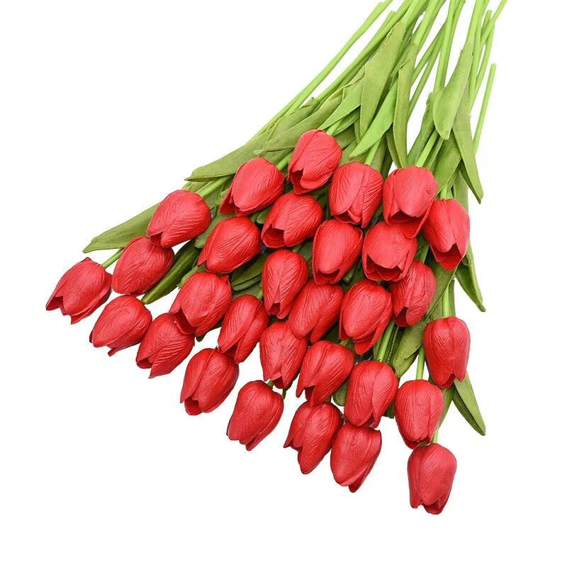 31-Piece Artificial Tulip Bunch