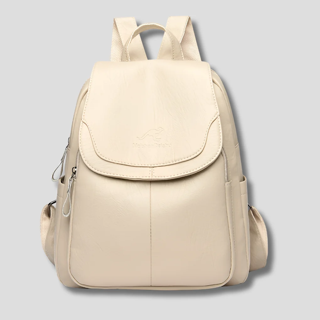 Women's Embossed Leather Backpack