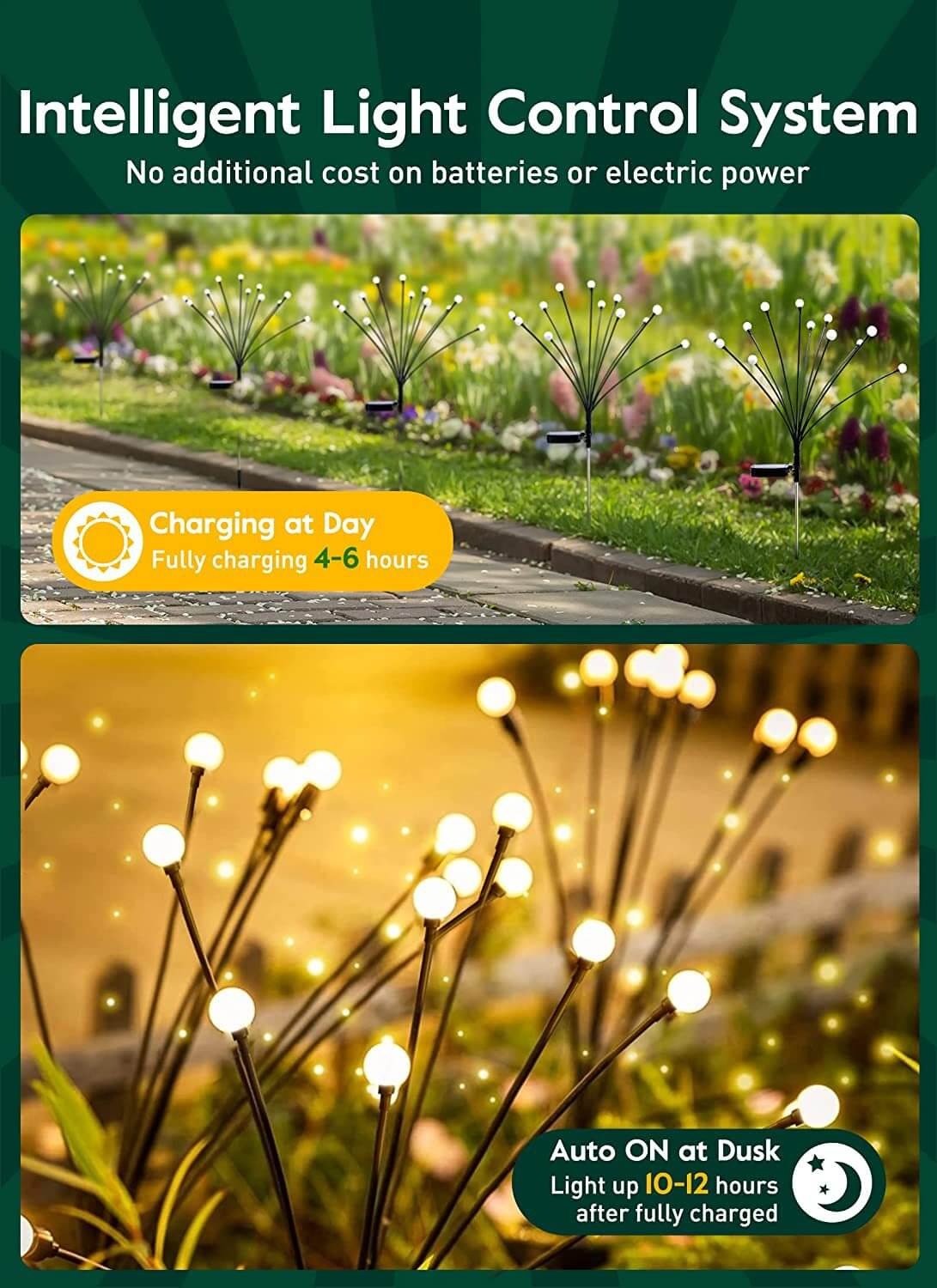 Solar Garden Stake LED Outdoor Lamp