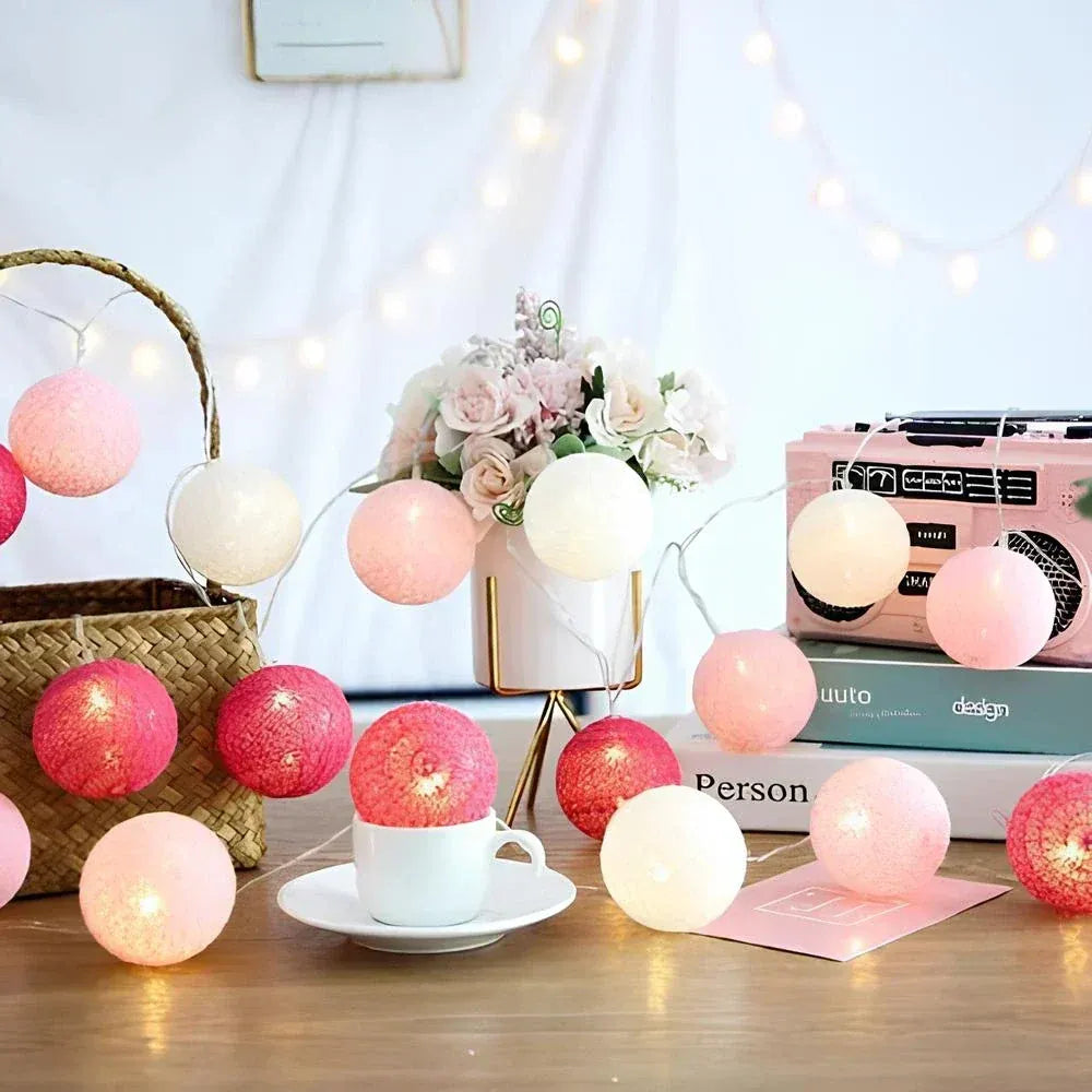 Woven Ball String Lights