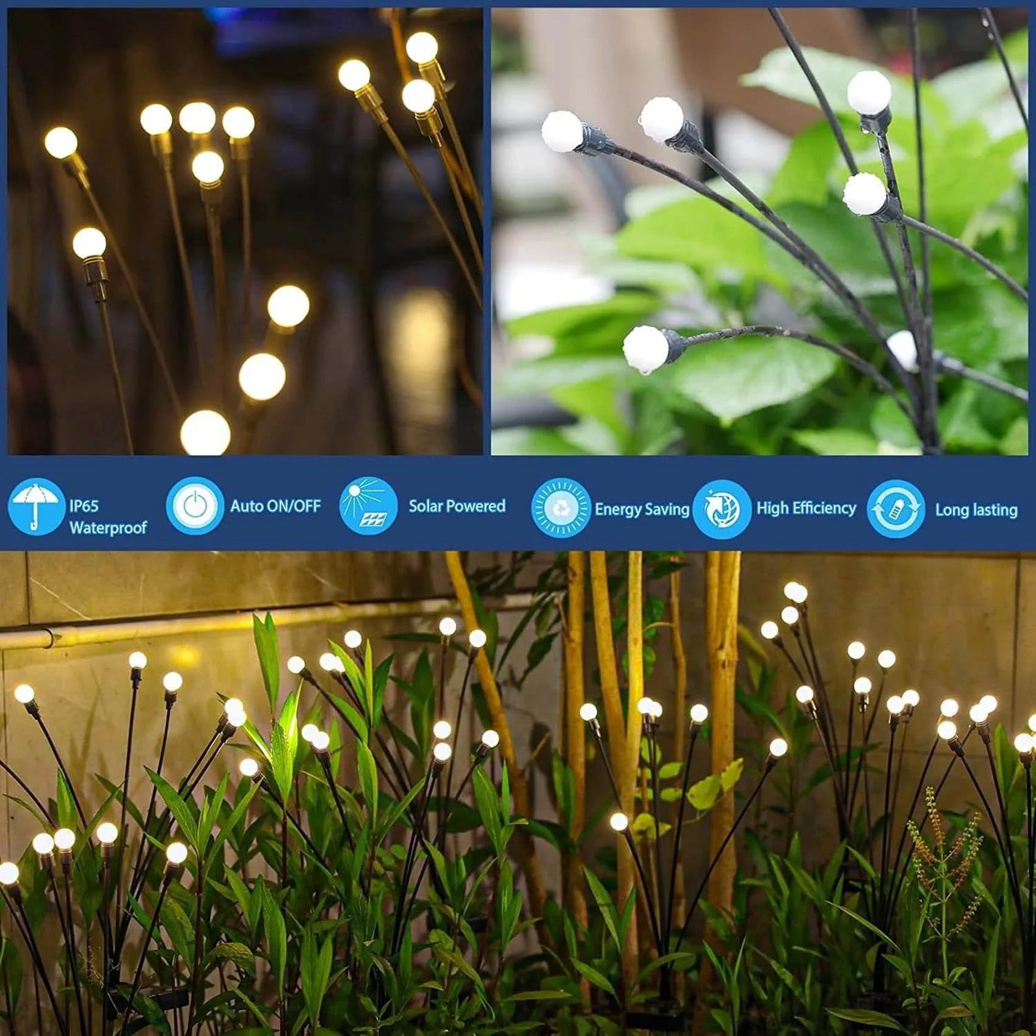 Solar Garden Stake LED Outdoor Lamp