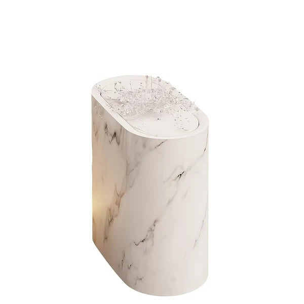 Marble Design Waste Bin with Lid