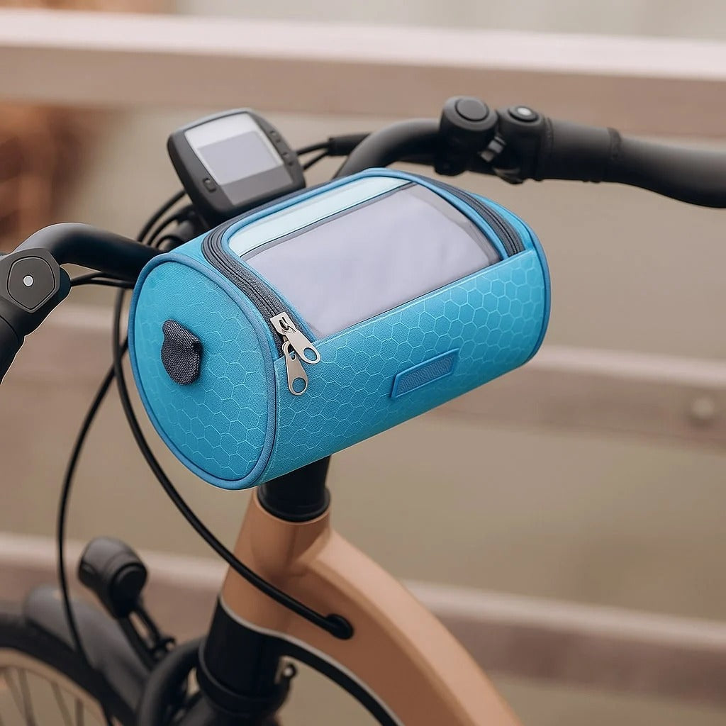 Waterproof Bicycle Handlebar Bag with Touchscreen Phone Window