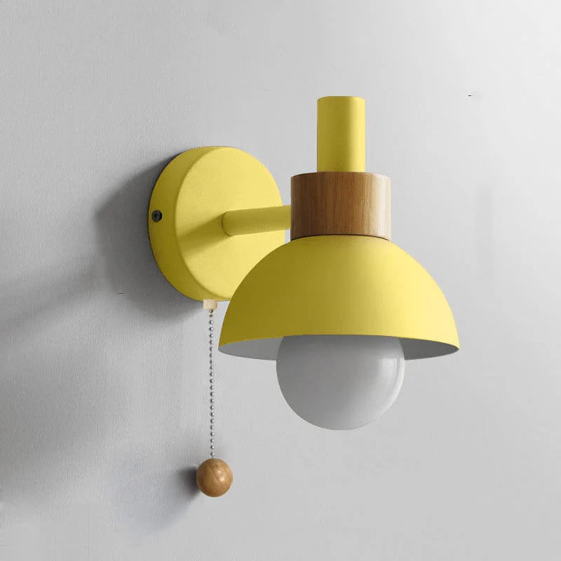 Nordic Macaron Globe Glass Wall Sconce for Living Room and Bedroom