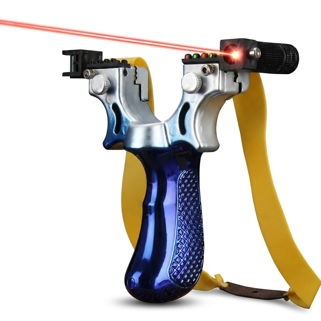 Precision Metal Slingshot with Laser Sight (18+)