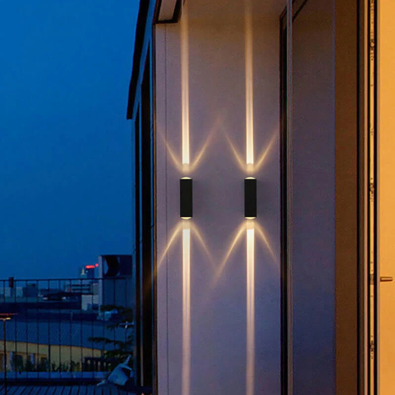 Modern Minimalist Black Aluminum Rectangular LED Wall Sconce