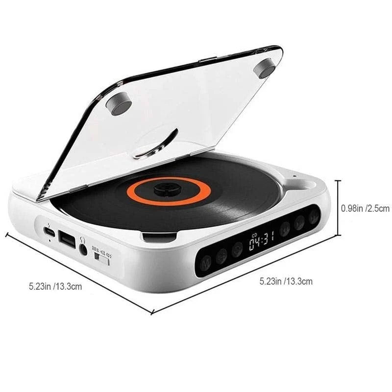 Compact Portable CD Player with Bluetooth