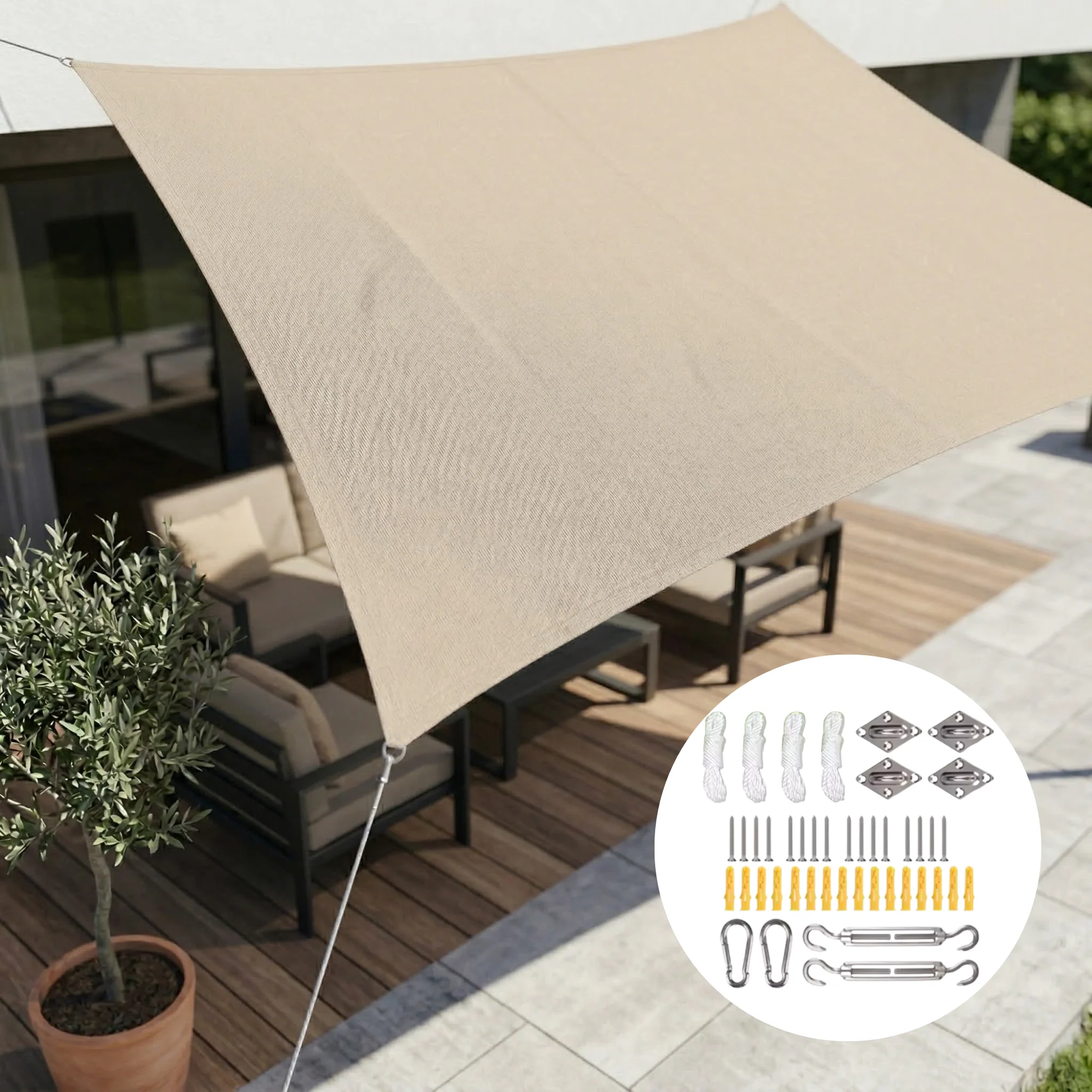 Waterproof Rectangular Shade Sail