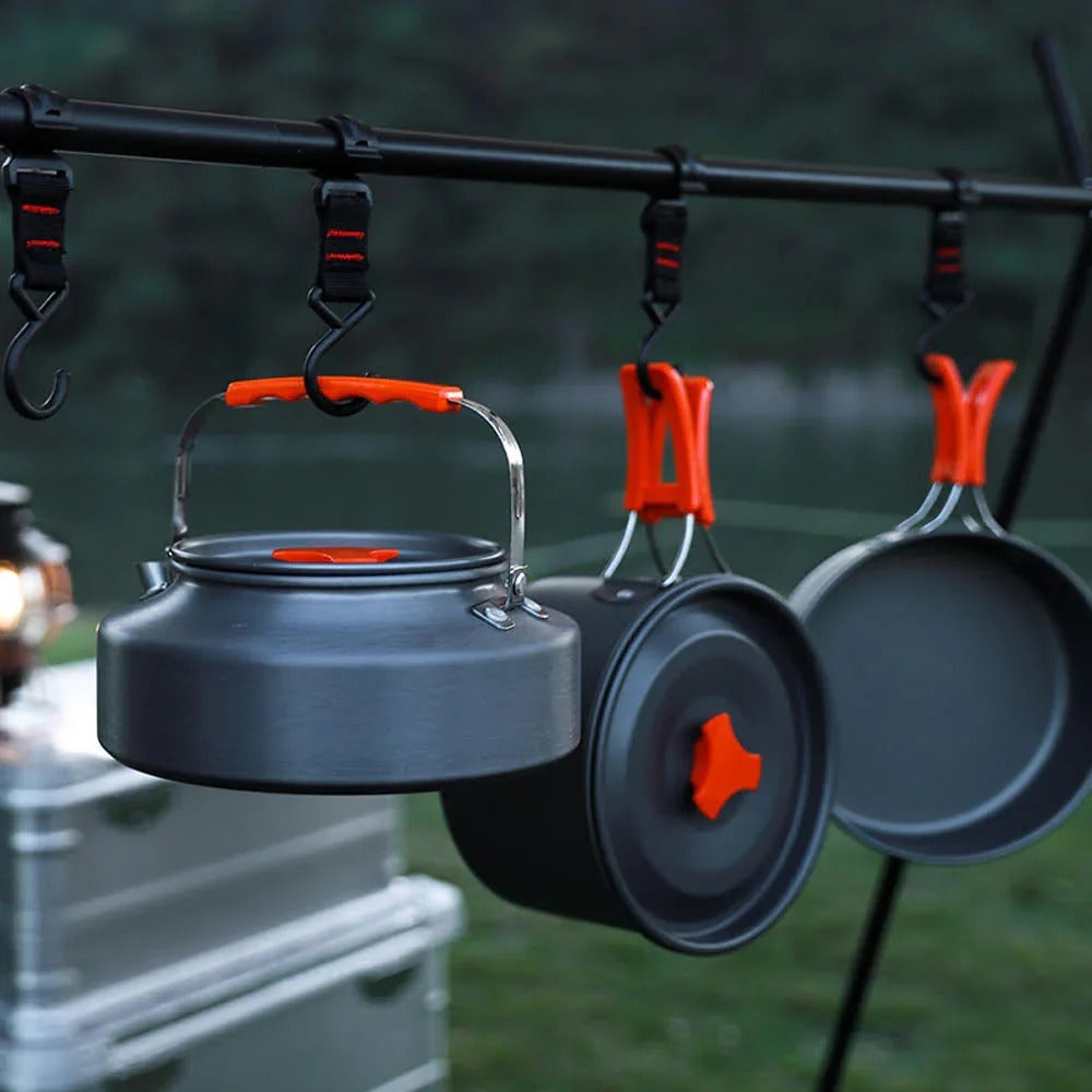 Camping Cookware Set for 4-5 People