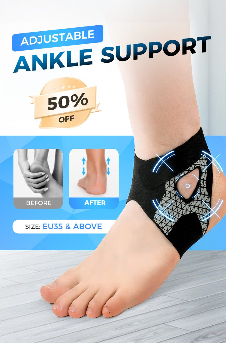 Adjustable Ankle Compression Support (2-Pack)