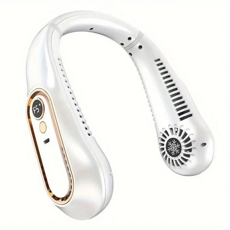 Bladeless Neck Fan with Digital Display
