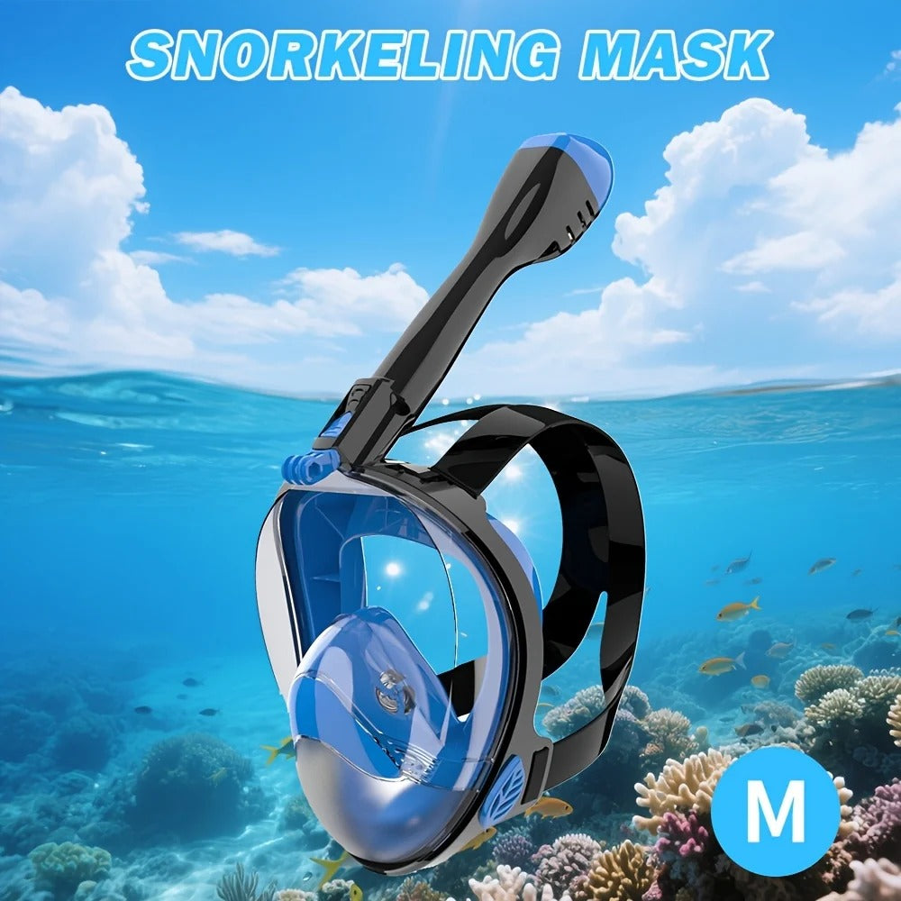 Full-Face Panoramic Snorkel Mask