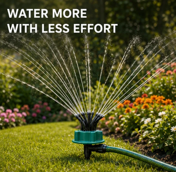 360-Degree Rotating Garden Sprinkler