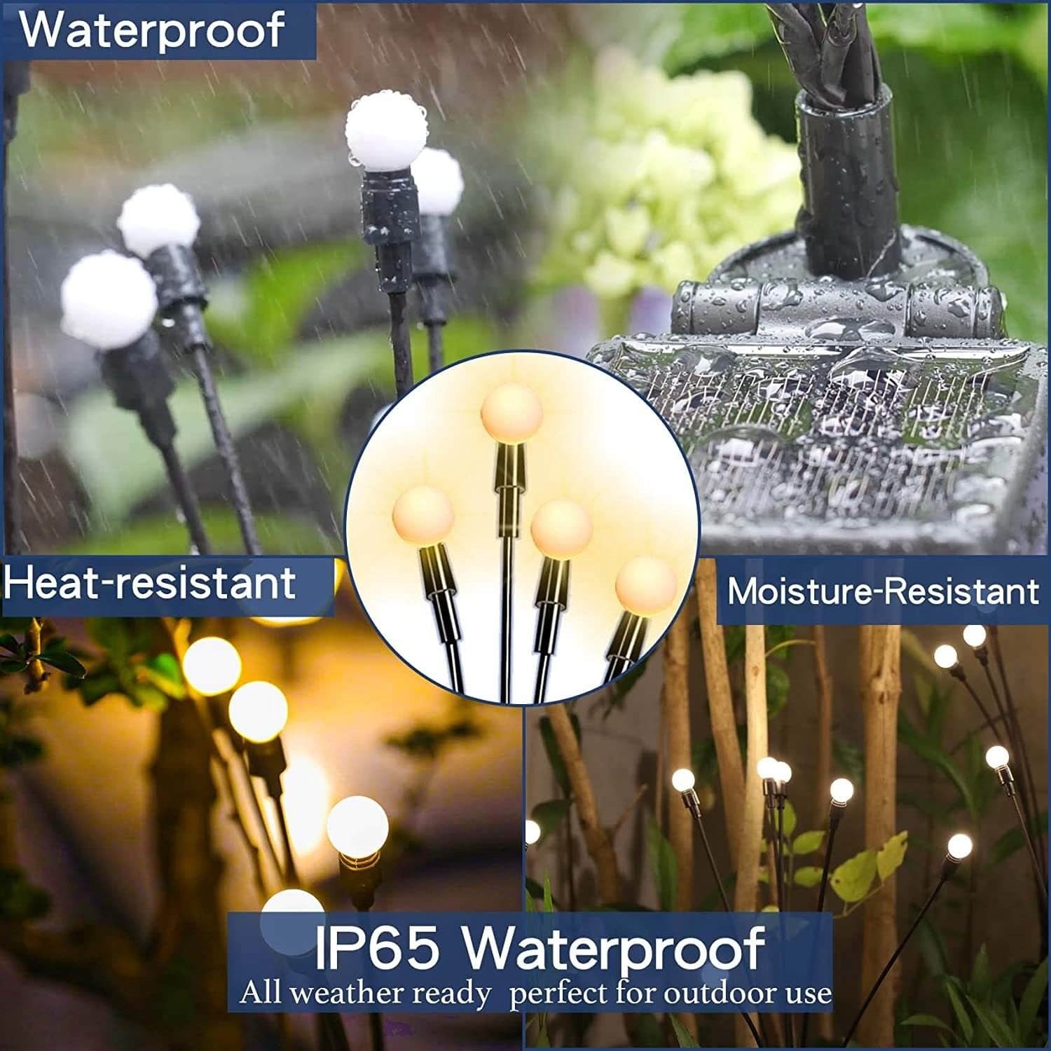 Solar Garden Stake LED Outdoor Lamp