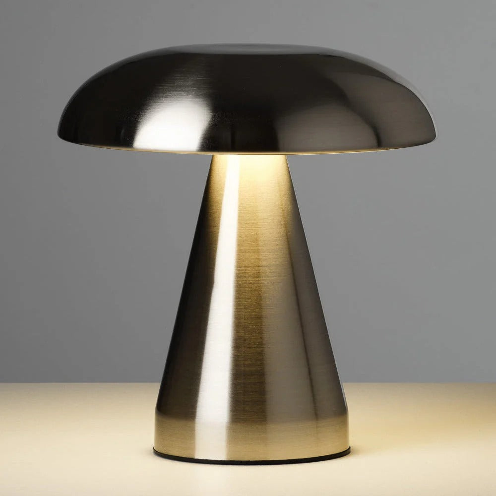 Vintage Mushroom Metal Table Lamp for Bedside and Desk
