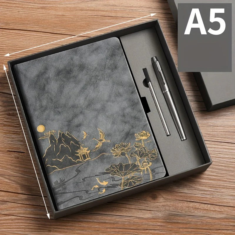 A5 Notebook Gift Set with Colour-Changing Cover