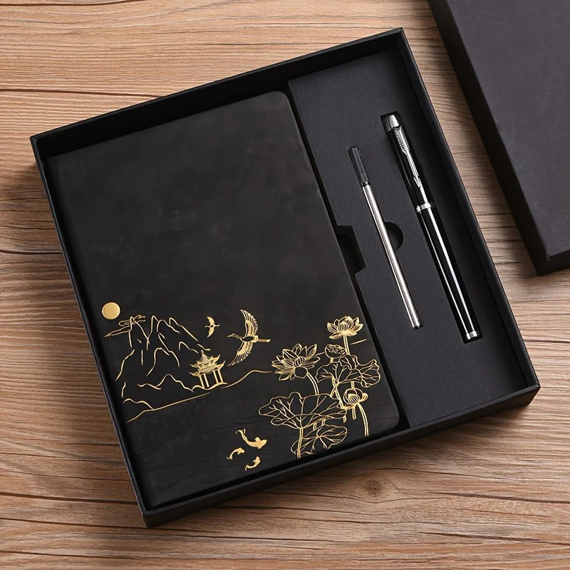 A5 Notebook Gift Set with Colour-Changing Cover