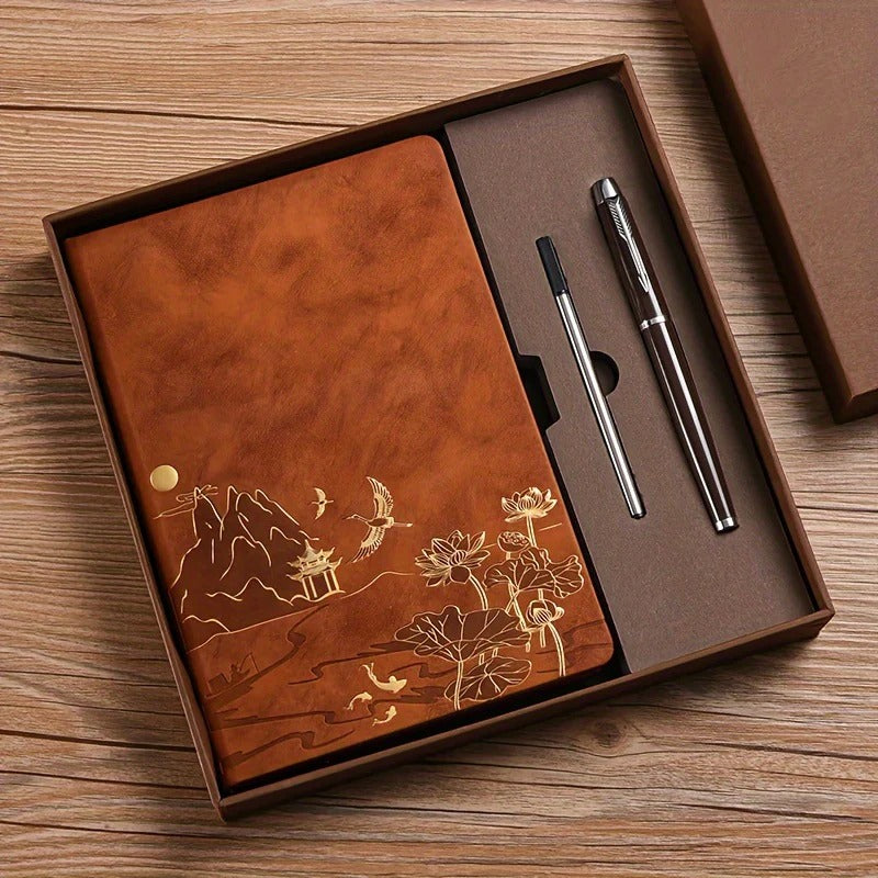 A5 Notebook Gift Set with Colour-Changing Cover