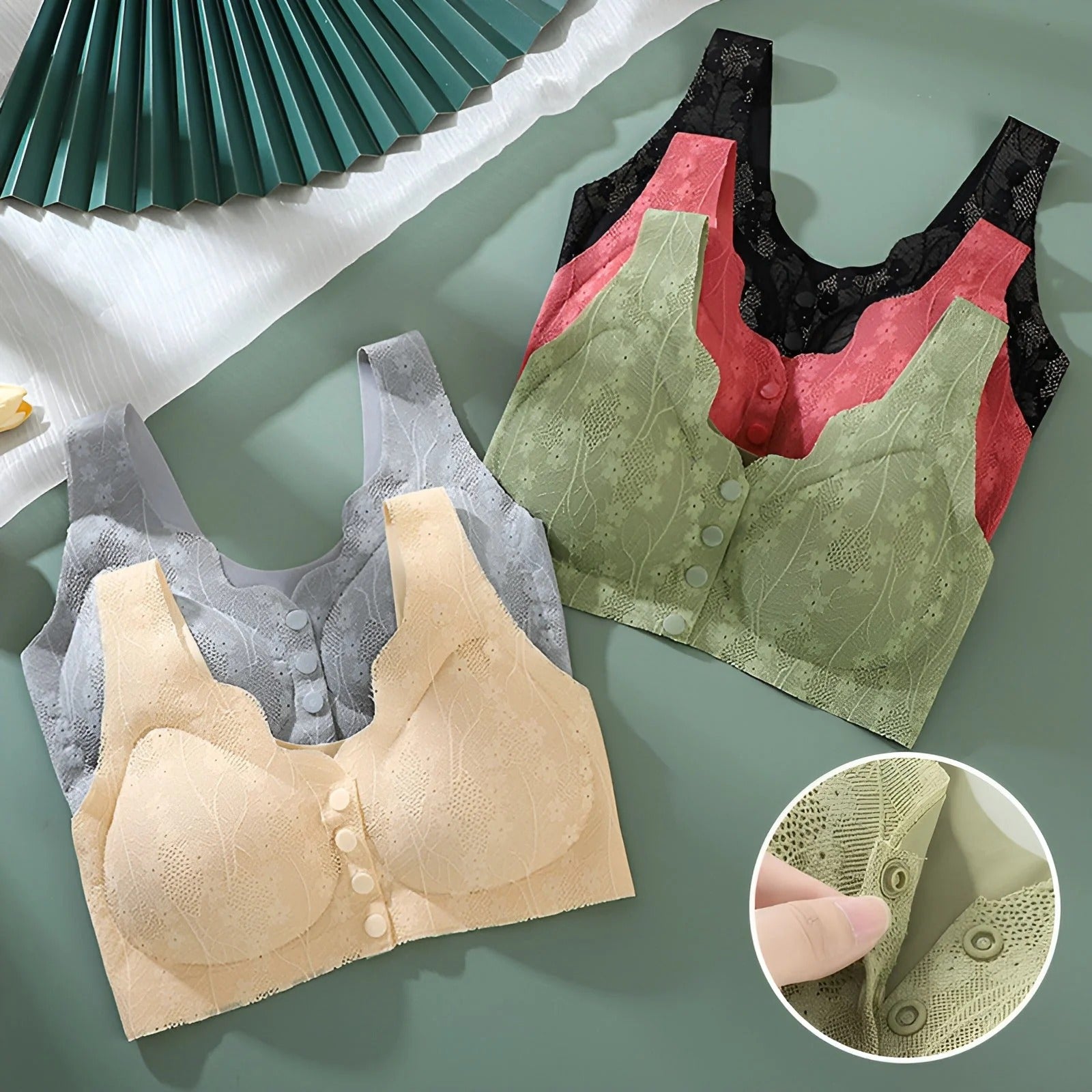 Wireless Front-Closure Comfort Bra