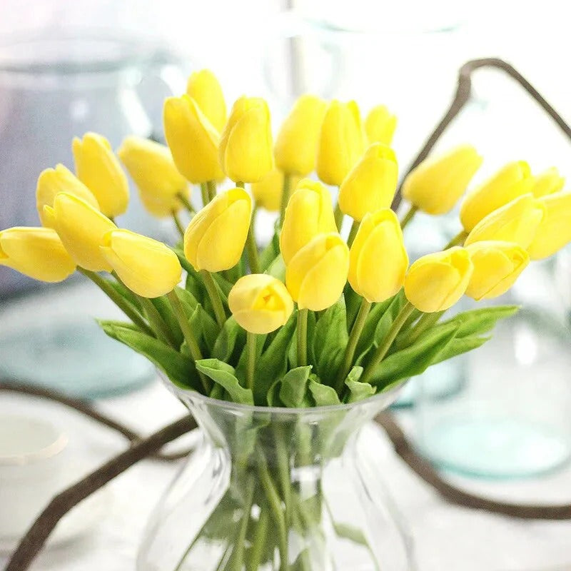 31-Piece Artificial Tulip Bunch