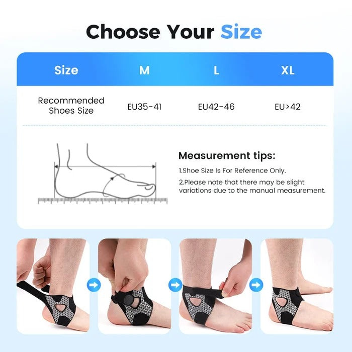 Adjustable Ankle Compression Support (2-Pack)