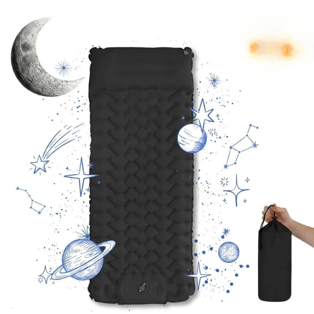 Inflatable Camping Mattress with Foot Pump