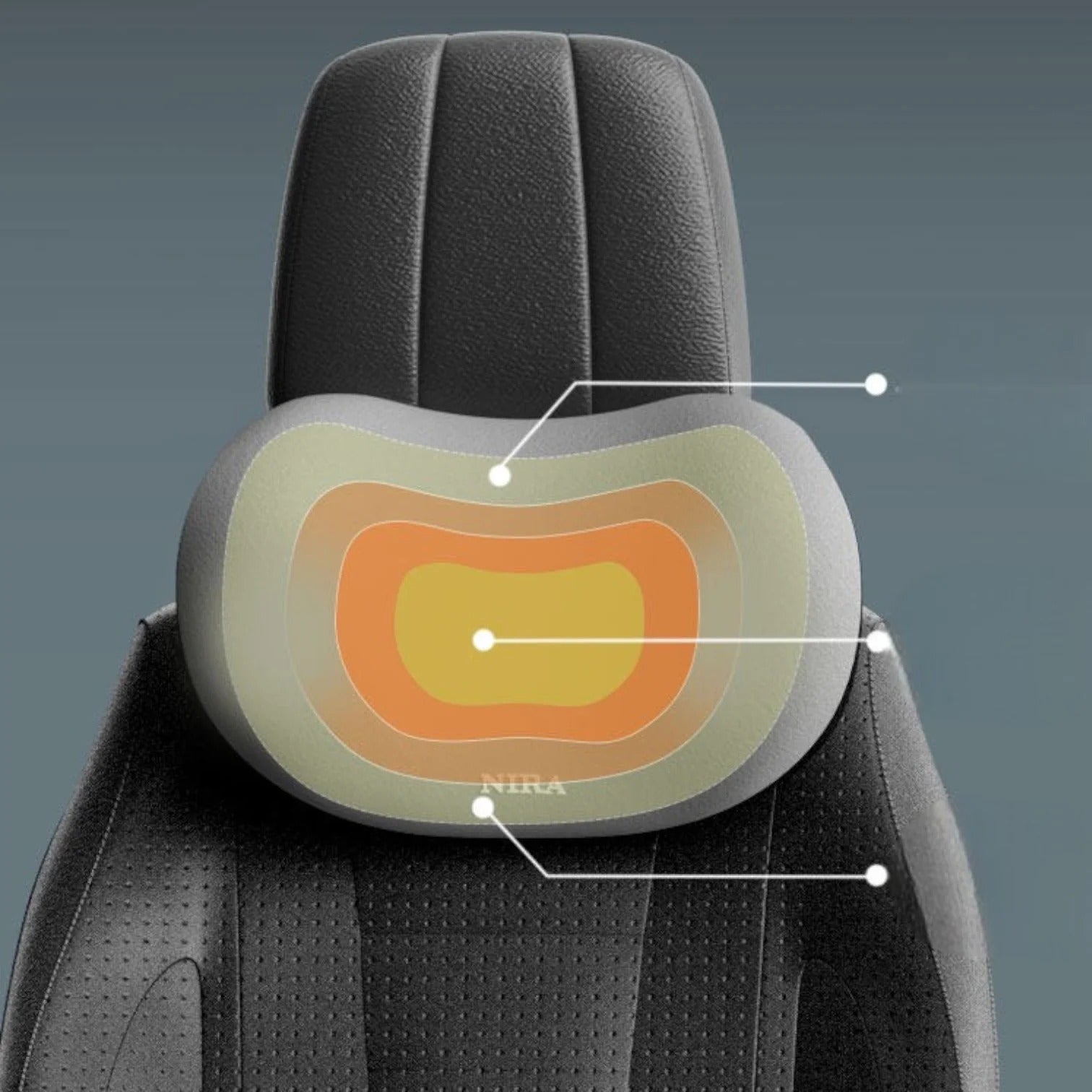 Memory Foam Car Headrest Cushion