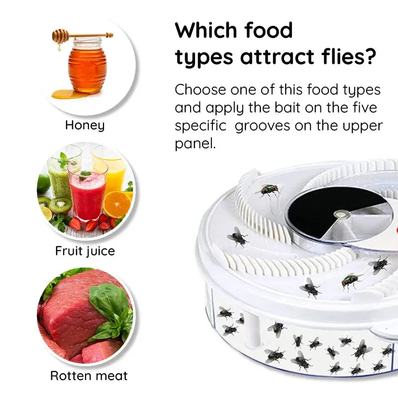 USB Silent Fly Trap with Rotating Arm