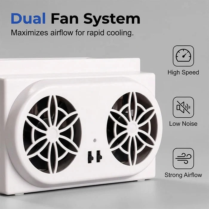 Solar-Powered Car Window Fan