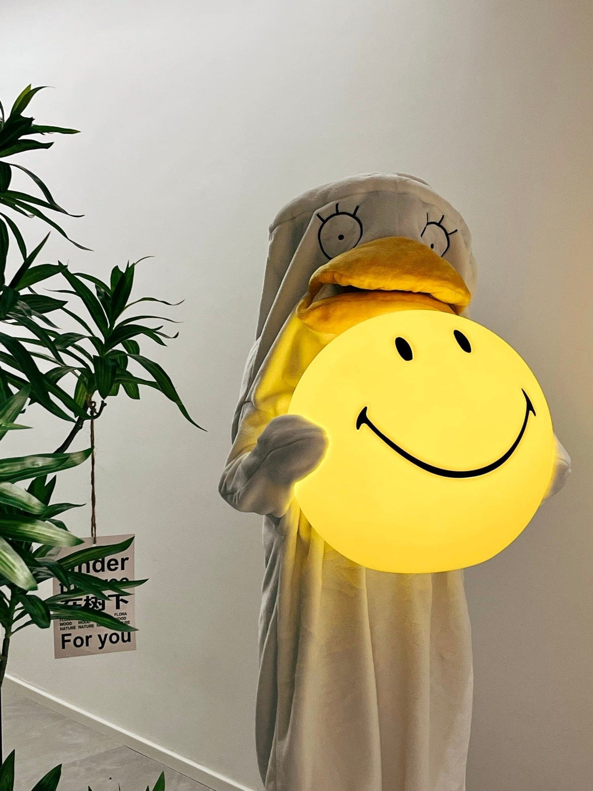 Cheerful Glow Night Light for Kids — Dimmable LED Yellow Lamp