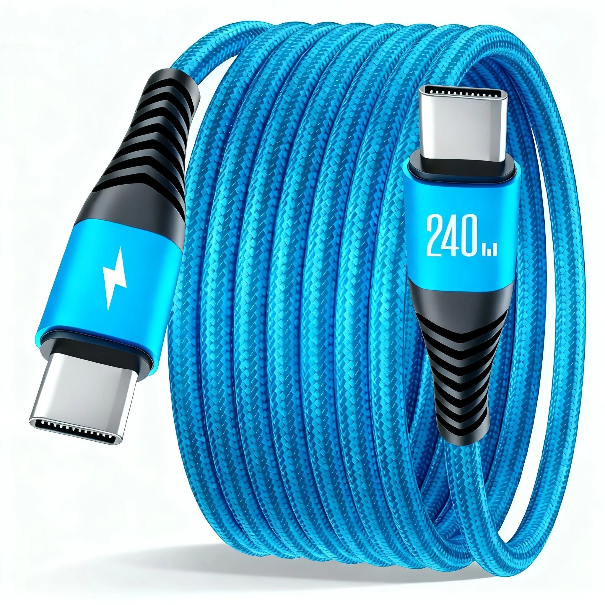 240W Braided USB-C to USB-C Cable