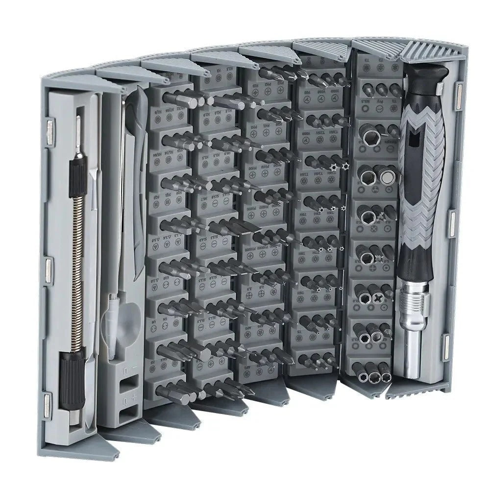128-in-1 Precision Screwdriver Set – Compact Magnetic Repair Kit