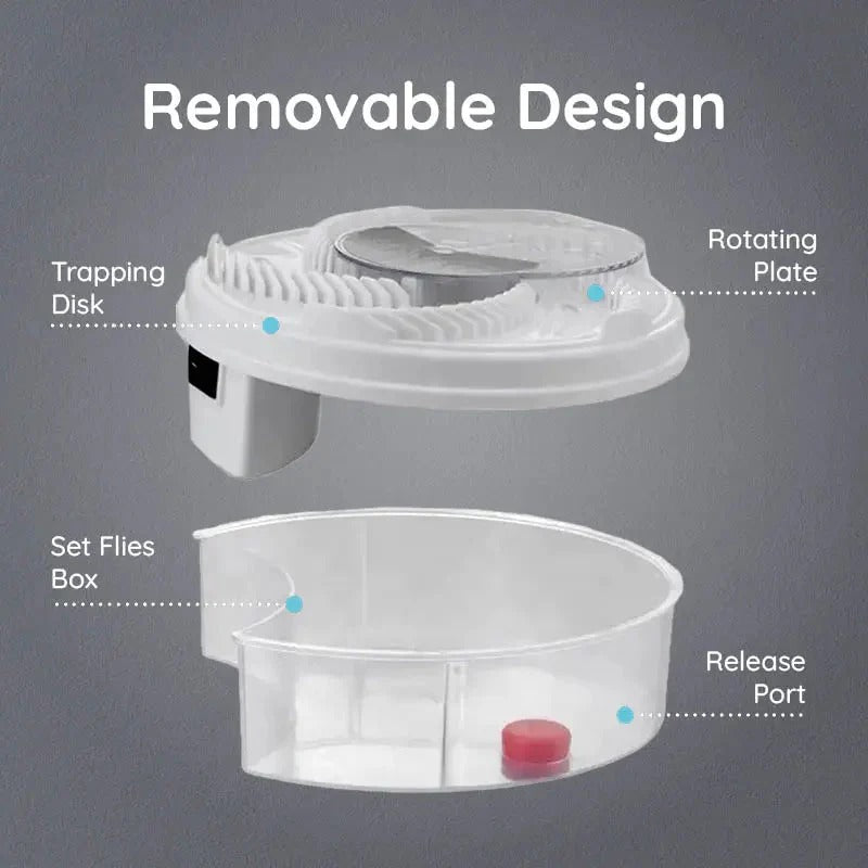 USB Silent Fly Trap with Rotating Arm