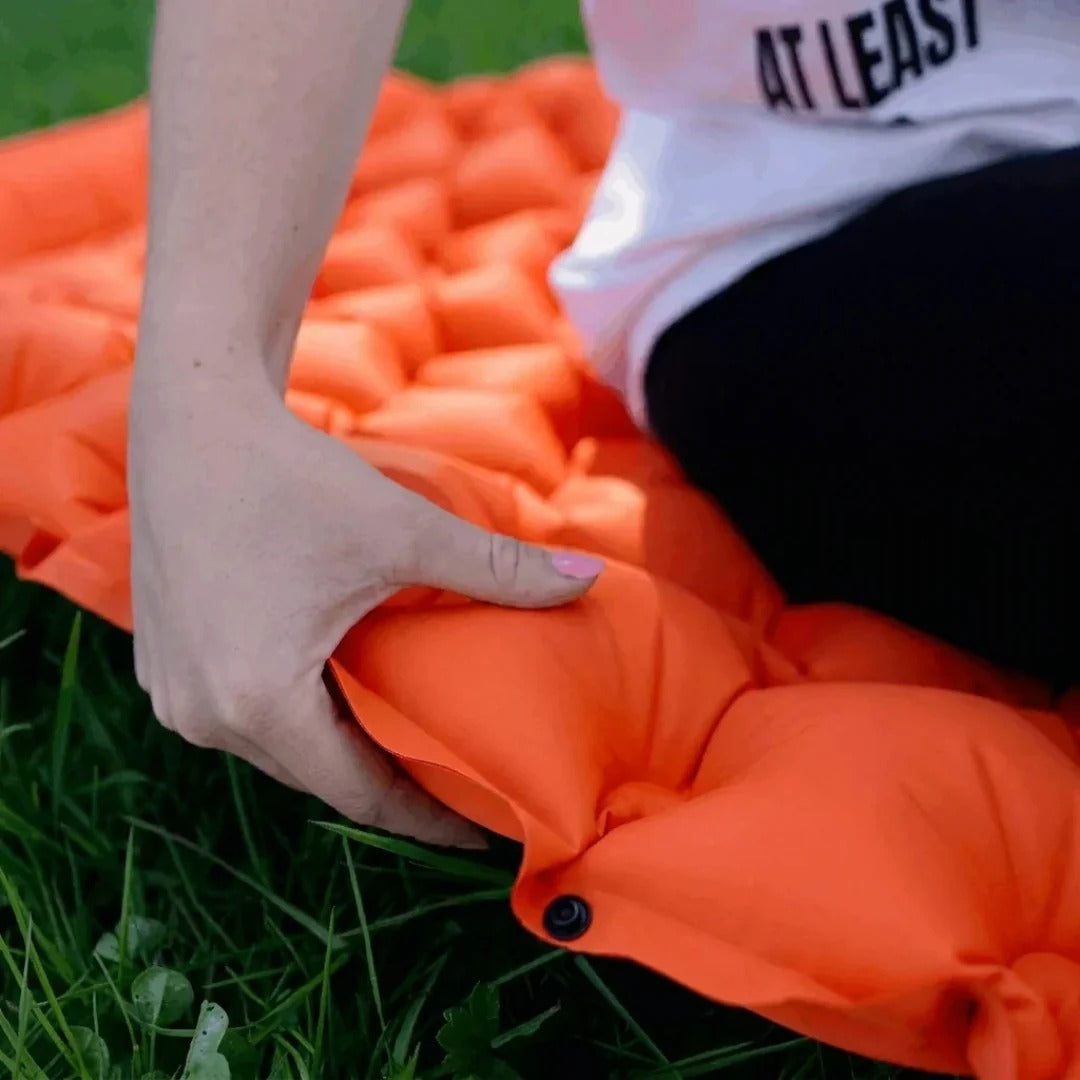 Inflatable Camping Mattress with Foot Pump