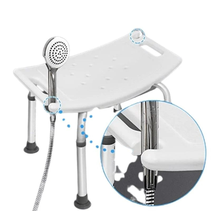 Foldable Shower Chair with Suction Feet