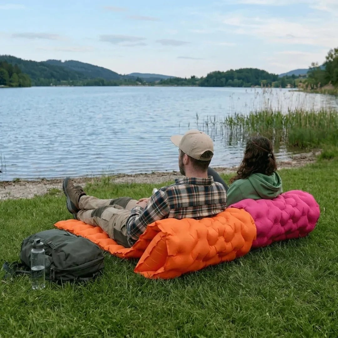 Inflatable Camping Mattress with Foot Pump