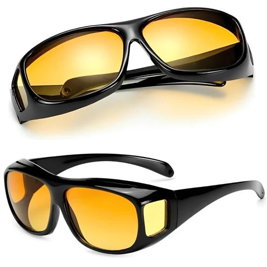 Yellow-Tinted Anti-Glare Glasses
