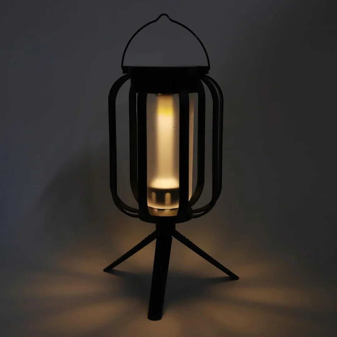 Solar LED Flame Effect Lantern