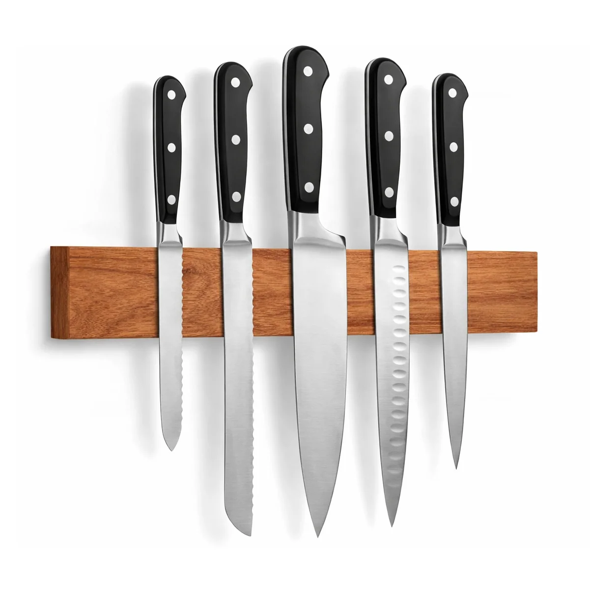 Wooden Magnetic Knife Strip