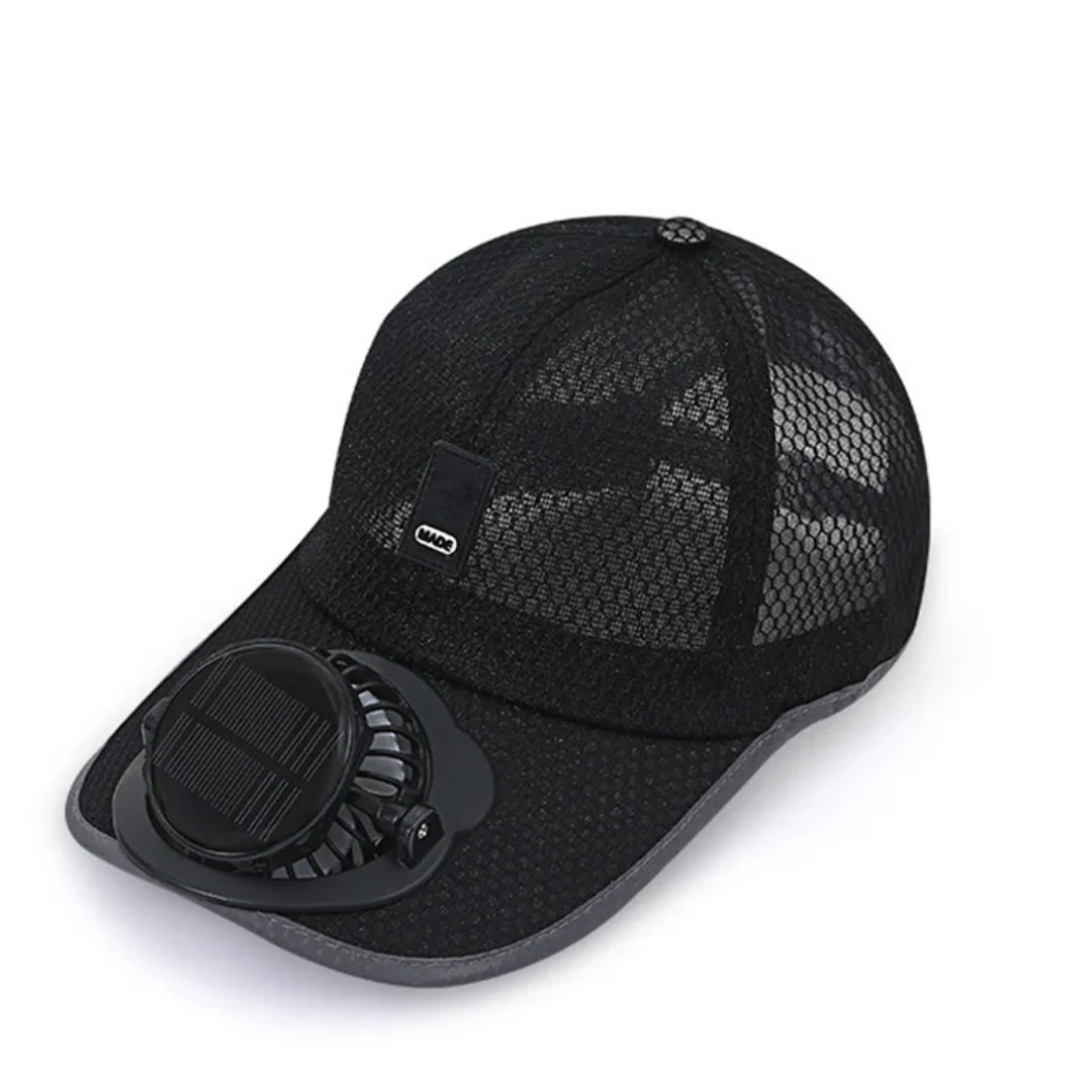 Cooling Baseball Cap with Built-In Fan