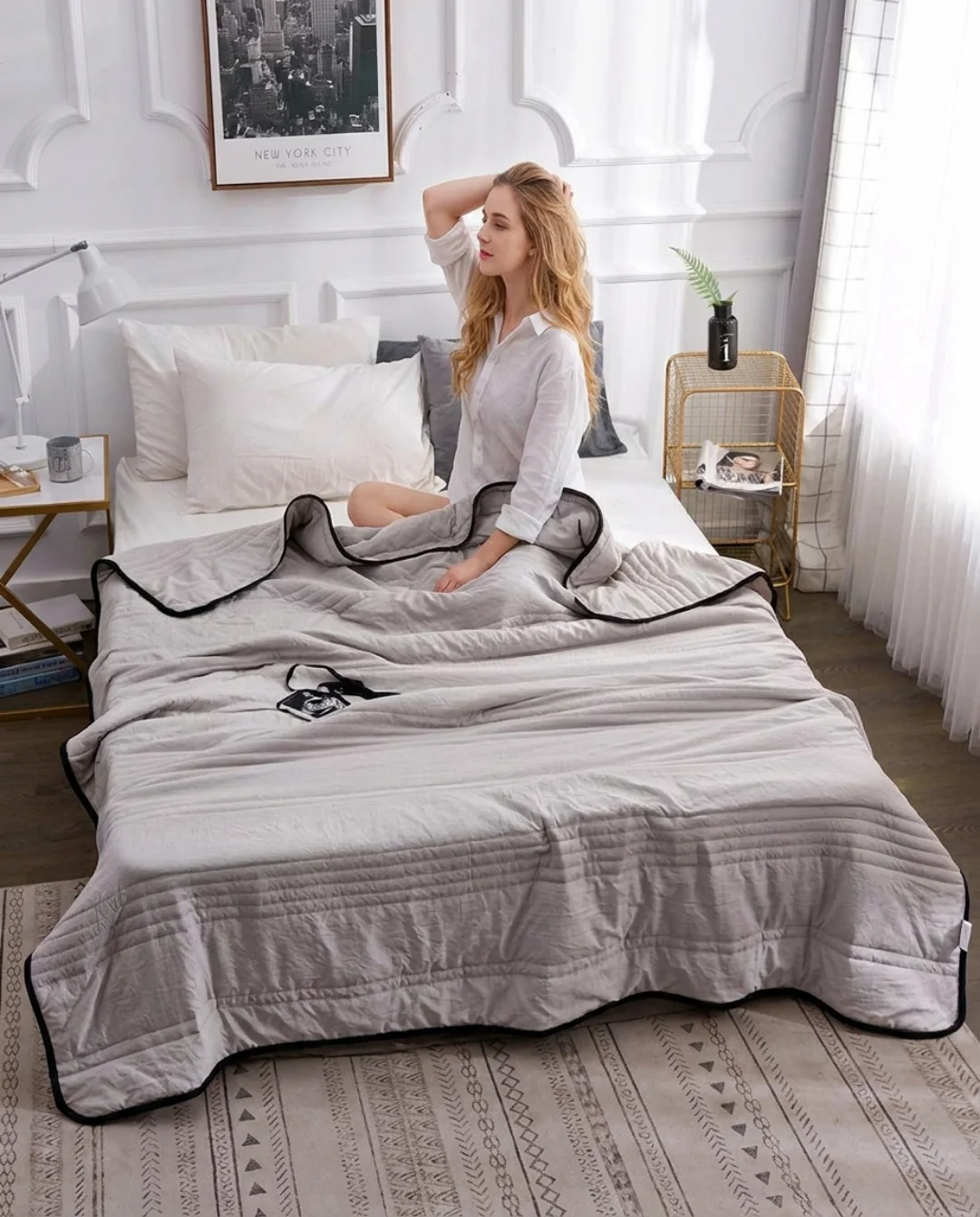 Cooling Bamboo Summer Blanket