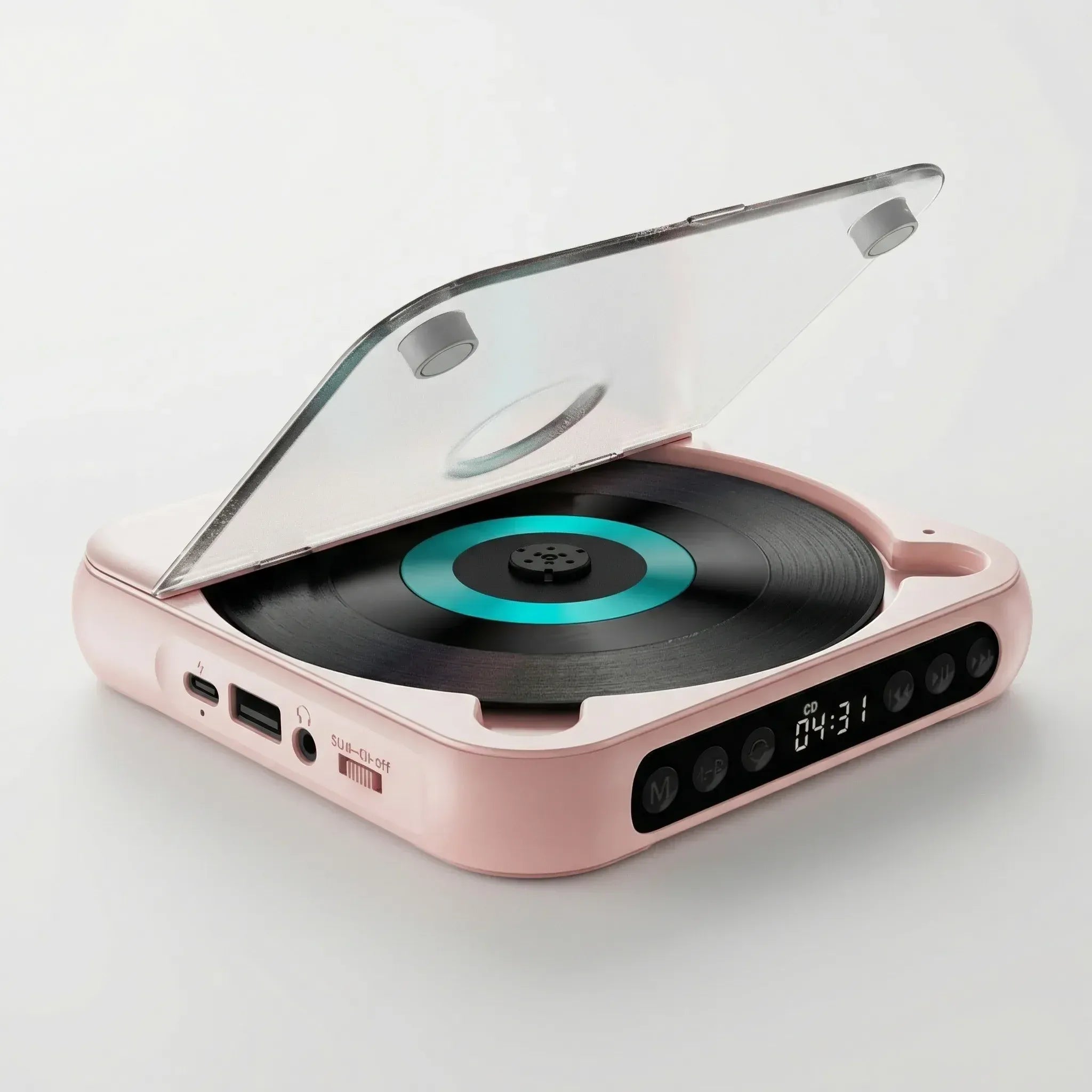 Compact Portable CD Player with Bluetooth