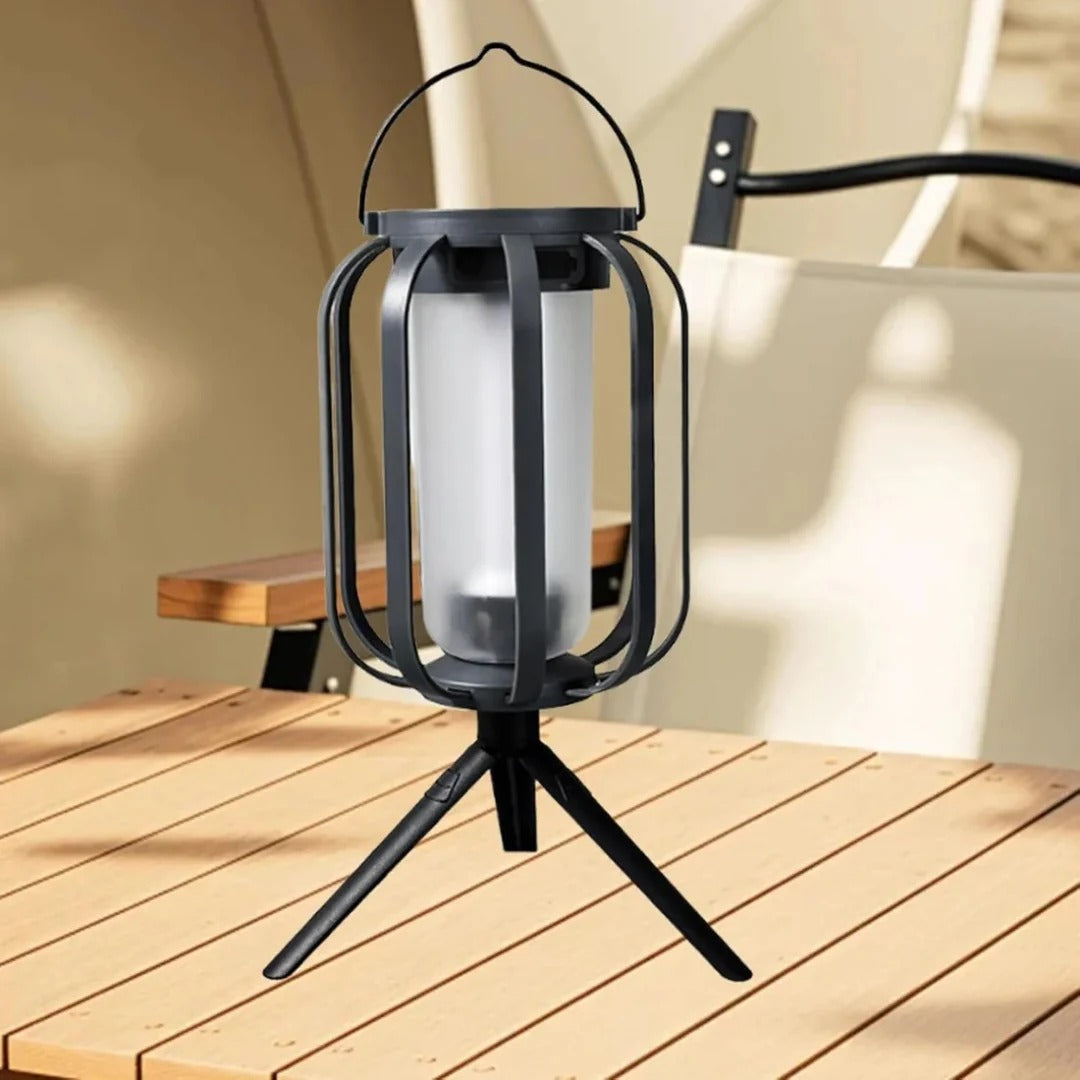 Solar LED Flame Effect Lantern
