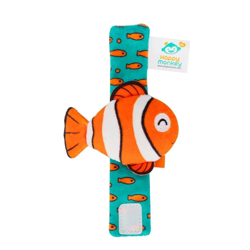 Plush Animal Wrist Rattle