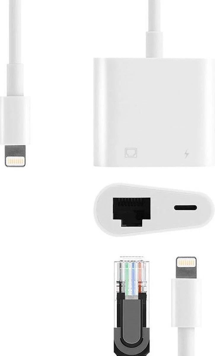 8-Pin to Ethernet Adapter with Charging Port