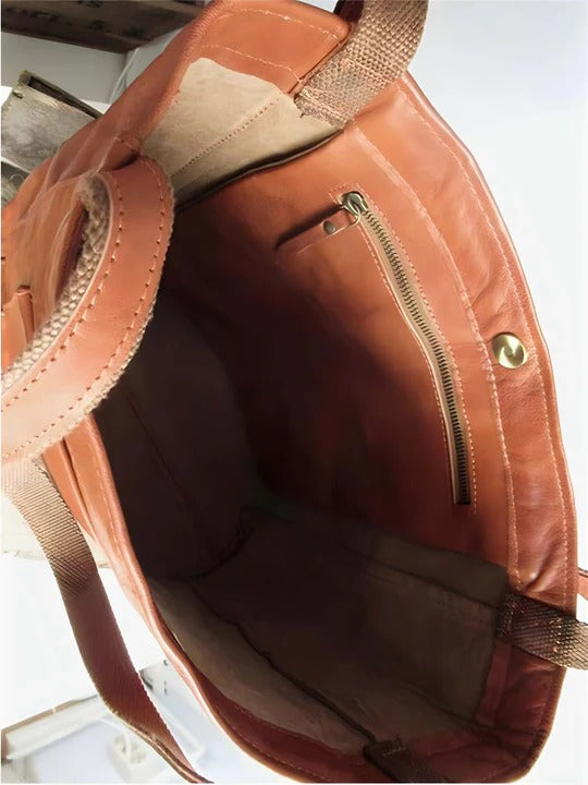 Vintage Style Everyday Tote Handbag